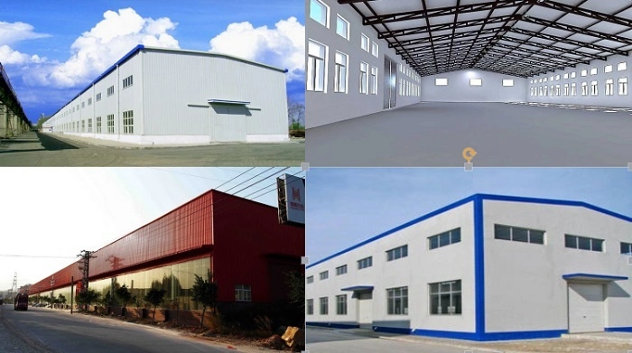 CE Edificio de estructura de acero Sección H de estructura de acero soldada Hangar 0