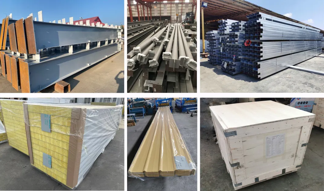 Q235 Construcción de estructuras de acero Pintura antirruda Marco metálico prefabricado 3