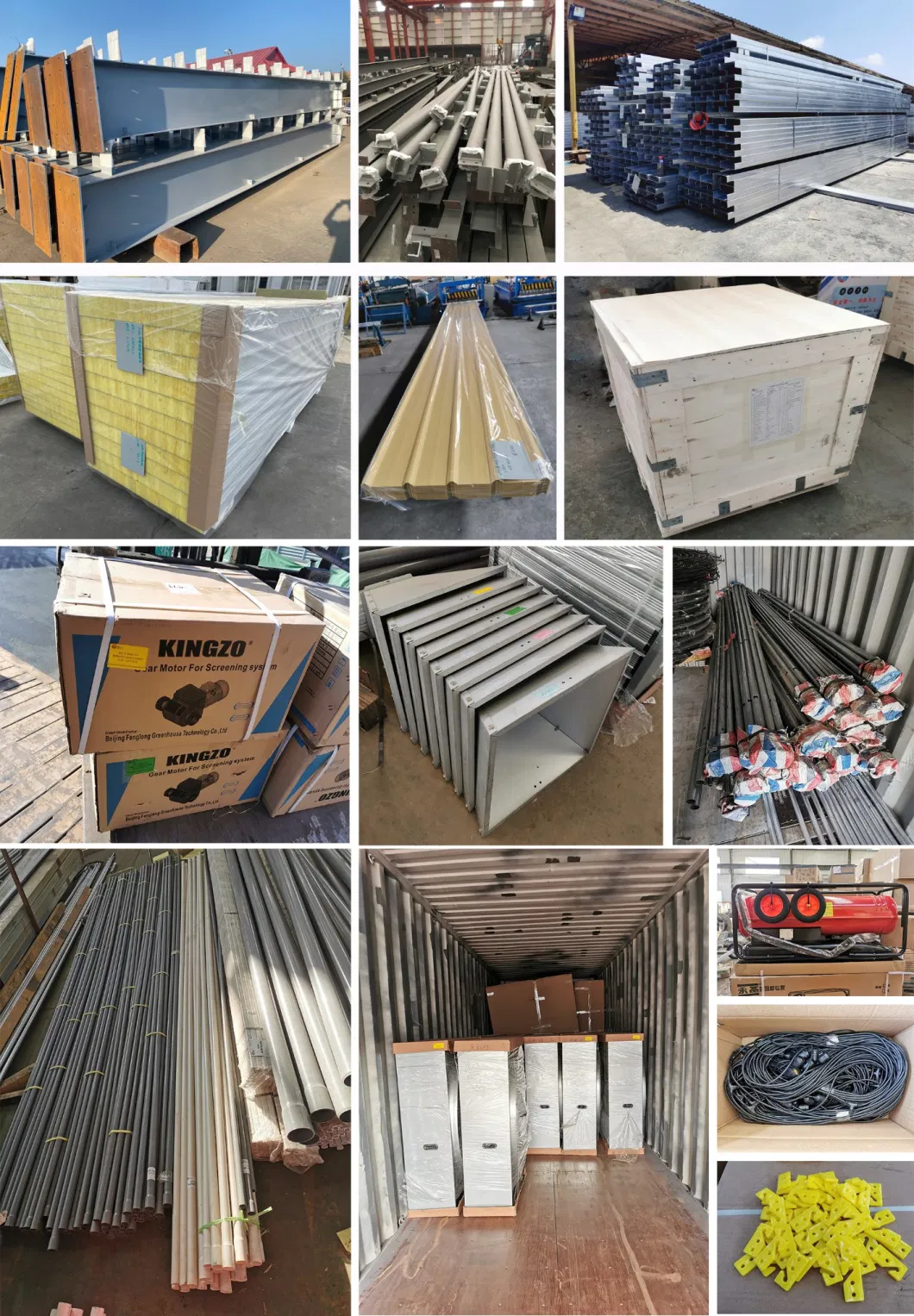 Sección H de acero para gallinero comercial estructura prefabricada de acero 2
