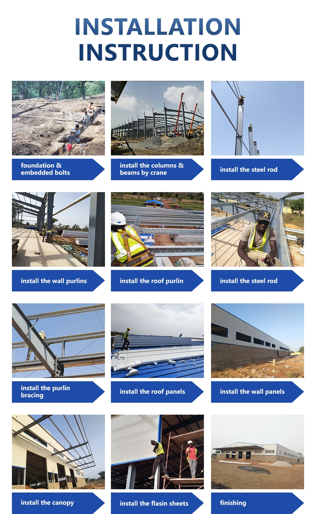 Q235 estructura de acero Warehouse 6