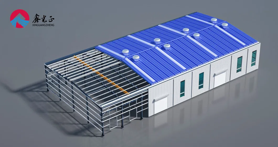 100% de acero reciclado estructura de edificio almacén con diseño flexible 0