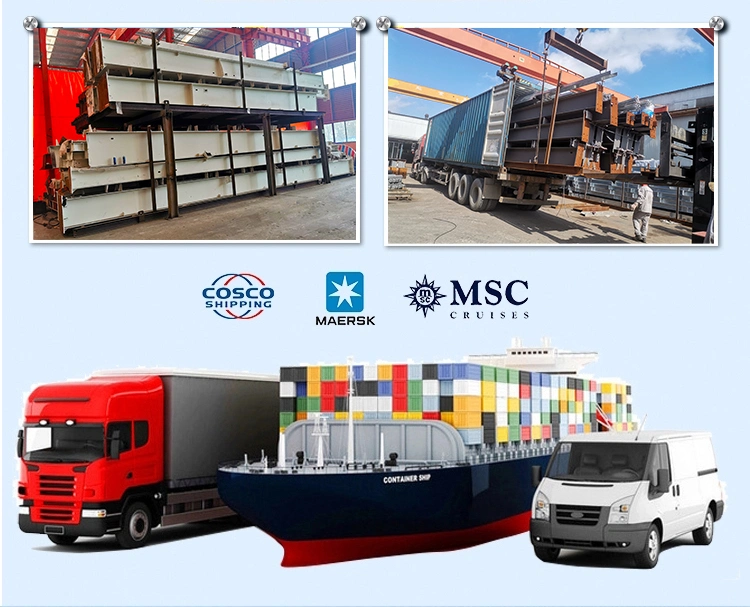 Sección H Almacén de acero Construcción Almacén de acero industrial ligero 5