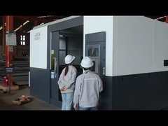 Almacén de acero de gran capacidad con paneles de sandwich y ventanas de aluminio